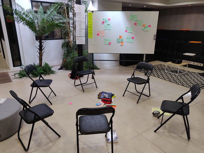 cercle et place de marché open space